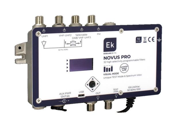 NOVUS PRO, Central programable, FM/BII-DAB/UHF