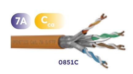 0851C, Cable  Cat. 7A S/FTP rígido LSZH Cca s1a,d1