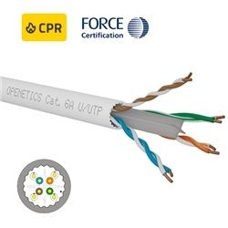860C, Cable Cat. 6A: U/UTP rígido LSZH Cca, 305 m,