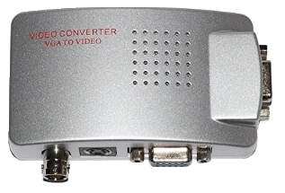 Convertidor de video VGA a BNC.
Entrada VGA / Sali