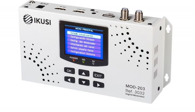 MOD-203, Modulador digital HDMI a COFDM. Loop thro